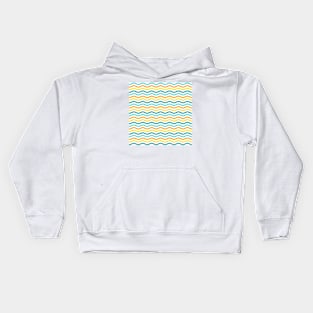 Sunny Summer Waves Kids Hoodie